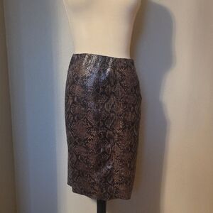 Blank NYC Shimmering Snake Print Pencil Skirt